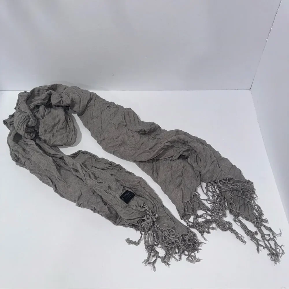 Express Crinkled Gray Scarf